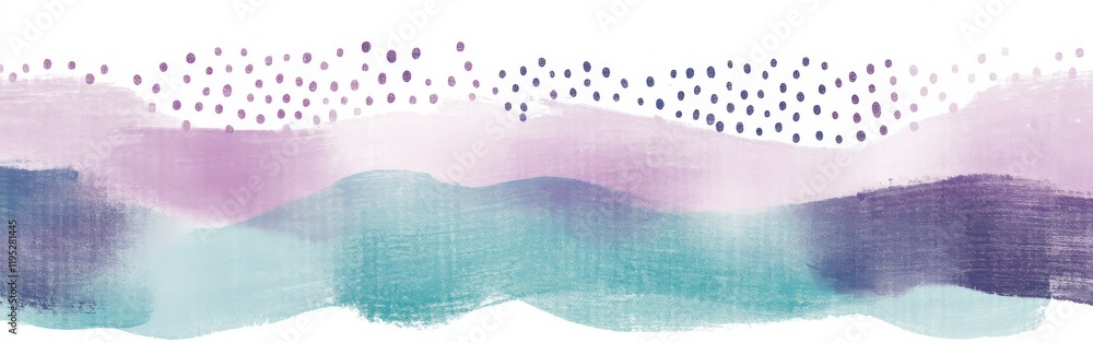 Aufkleber minimalist dotted pencil strokes design featuring soft gradients in calming colors