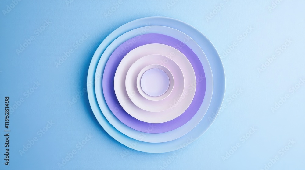 Leinwandbilder minimalist circular gradient design showcasing a smooth transition from light to dark shades of purp