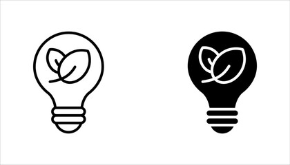 icon Set of Leaves,  icons related to environment, on white background.