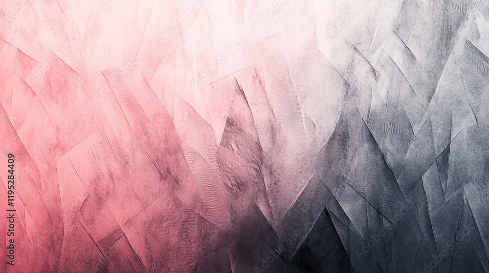 Poster abstract gradient of pencil strokes with jagged edges showcasing a blend of dark and light tones