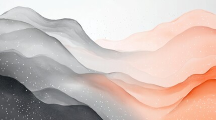Fototapeta premium Gradient abstract pencil strokes in muted tones evoking serene mountain landscapes and tranquility