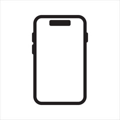 cellphone icon on a white background