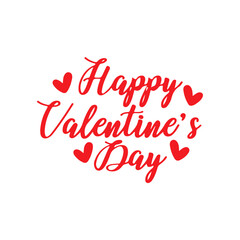 Valentine’s Day typography text on plain white transparent isolated background for card, shirt, hoodie, sweatshirt, apparel, tag, mug, icon, poster or badge