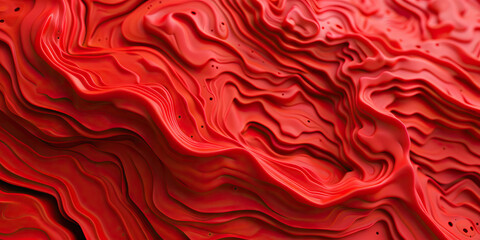Fototapeta premium Abstract Red Layered Forms