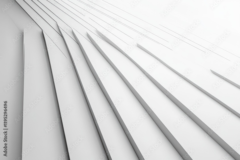 Poster a close-up view of a modern, geometric pattern on a concrete building surface. the design features v