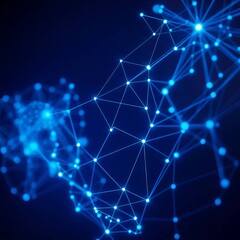 Fototapeta premium Technology Network Background Gradient Color.