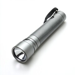 Compact silver flashlight with wrist strap perfect for outdoor adventures and emergency situations