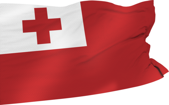 Waving Flag of Tonga