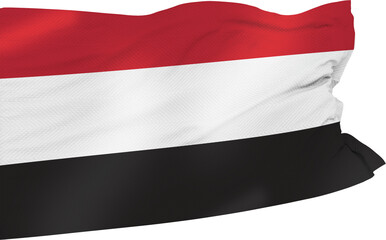 Waving National Flag of Yemen