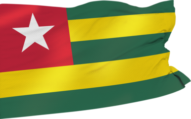 Waving Flag of Togo