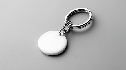 Blank Round Keychain Mockup Template