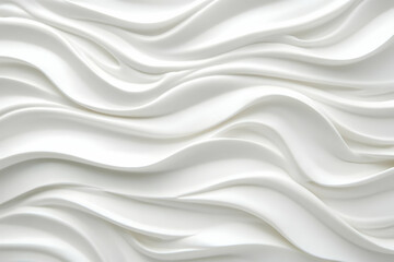 White Abstract 3D Wave Background