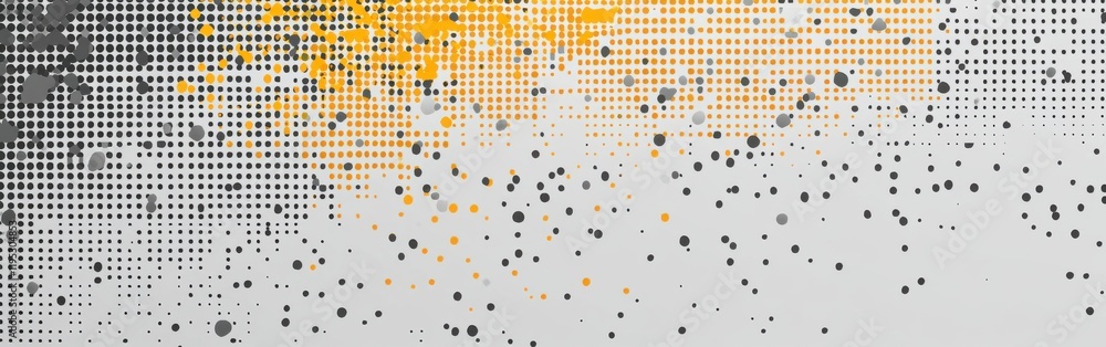 Aufkleber Minimalist dashed patterns in amber and gray create an elegant and modern visual texture for contemporary design