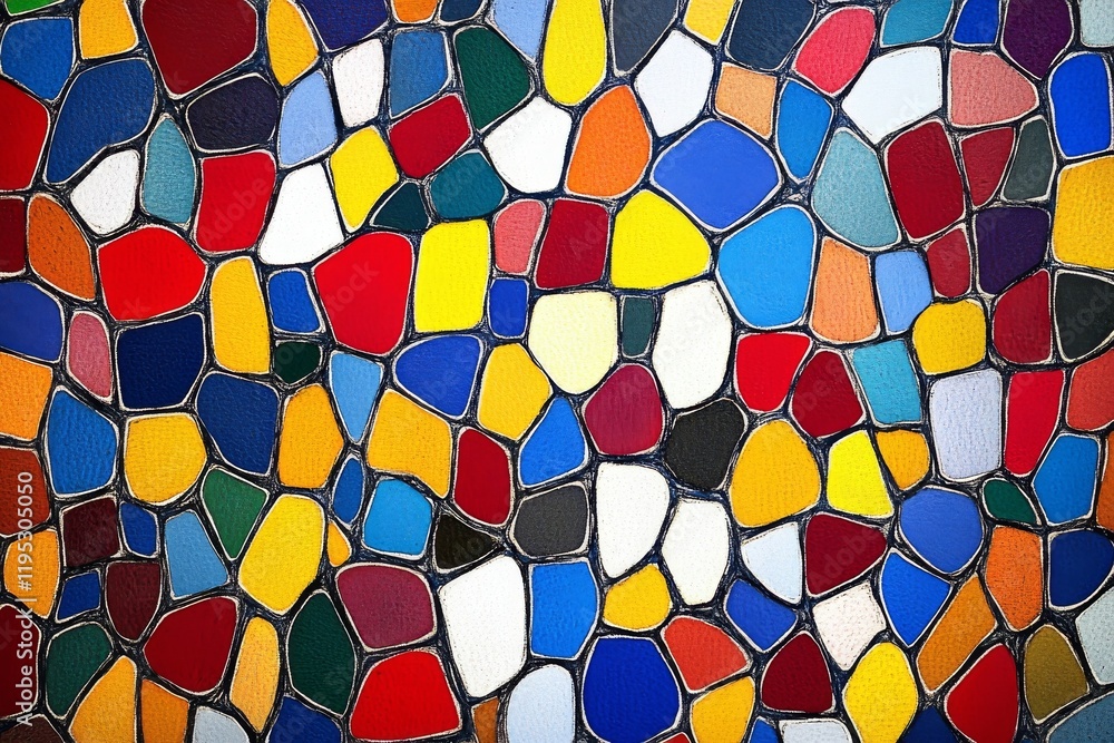 Poster abstract colorful mosaic pattern background texture