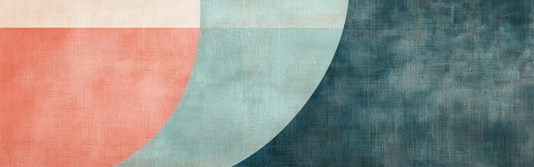 Fototapeta premium Faint pencil strokes create a muted abstract composition with soft colors and geometric shapes