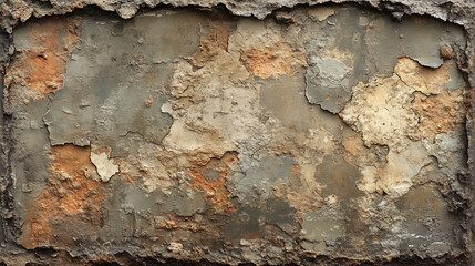 Abstract background of old crumbling wall with craquelure effect