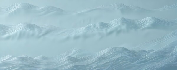 Obraz premium Marine seamless pattern featuring stylized wavy lines and subtle gradient effects on light blue background, subtle, textured, seamless