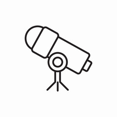 astronomy telescope observatory icon vector sign