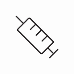 medical syringe icon vector sign