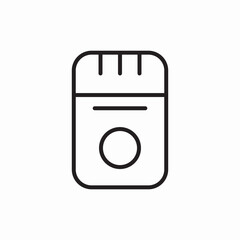 hair removal machine icon vector sign