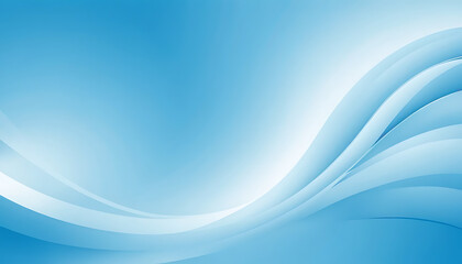 Abstract Blue Waves Smooth Flowing Design Background