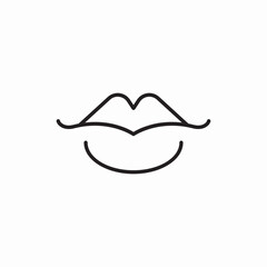 lips makeup icon vector sign