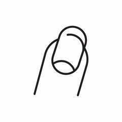 nail care icon vector sign