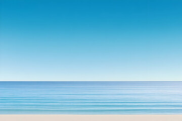 Obraz premium Serene Seascape Illustration