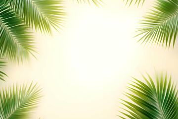 Tropical Palm Leaf Background Image