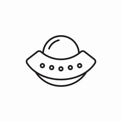 flying saucer icon vector sign