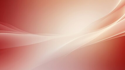 Fototapeta premium Abstract background with soft waves in shades of red, white, and tan. It is a visual asset, potentially for a design project