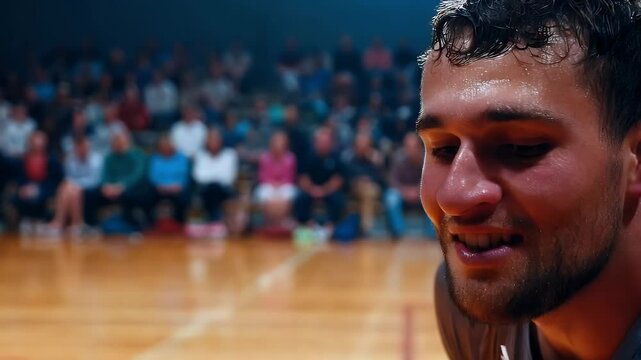 Exciting basketball match highlights player&rsquo;s intense focus and determination