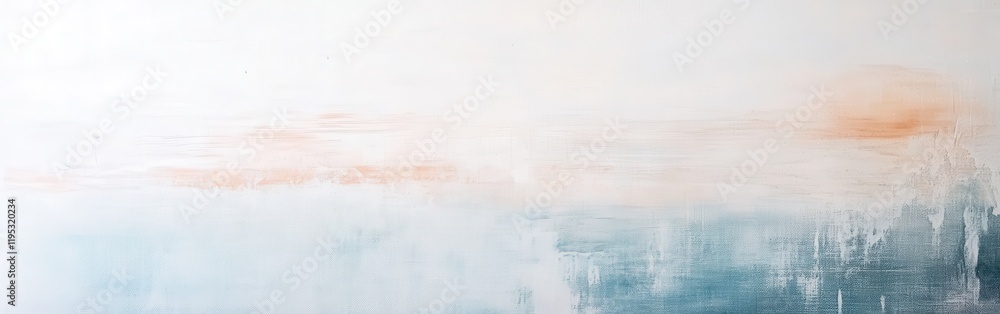 Poster soft white canvas featuring faint pencil strokes with subtle hues blending together in a serene arti