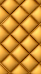 Fototapeta premium Golden Diamond Pattern 3D Abstract Background