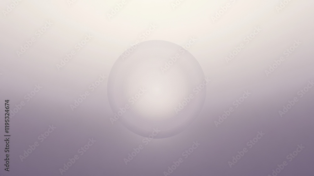 Poster soft pastel gradient transitioning from gray to lavender with circular focal point in the center