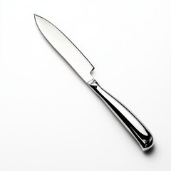 Shiny silver cheese knife with pointed tip ideal for slicing various cheeses during gatherings and culinary events