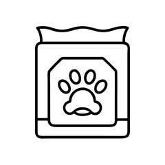 pet cleaning wipes icon, pet cleaning wipes line art - simple line art of pet cleaning wipes, perfect for pet cleaning wipes logos and icons and themed design 