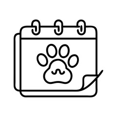 pet vet appointment icon, pet vet appointment line art - simple line art of pet vet appointment, perfect for pet vet appointment logos and icons and themed design 