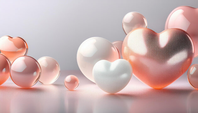 Transparent heart background