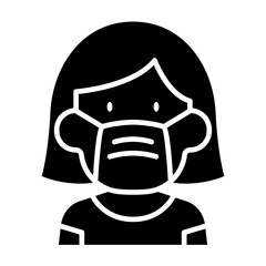 Wearing mask icon