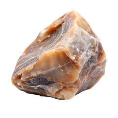 Flint stone isolated on transparent background