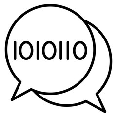 Binary Messages Icon