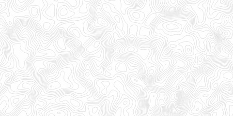 Vector Topographic contour lines. Seamless pattern with lines Topographic map. Geographic mountain relief diagram line wave carve.