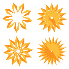 ギザギザしたシンボル4種類