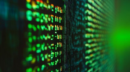 Dynamic Data Stream on a Digital Display