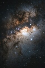 Fototapeta premium Large galaxy with many stars