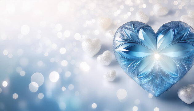 Transparent heart background