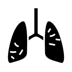 Lungs infection icon