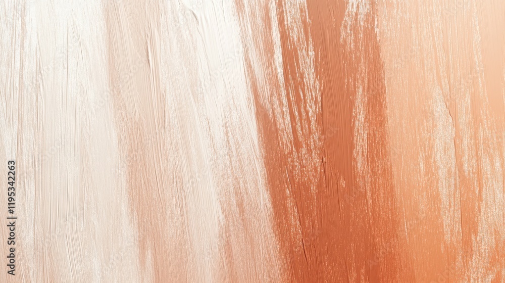 Fototapete Gradient pencil strokes create a muted and calming backdrop with warm tones and soft textures