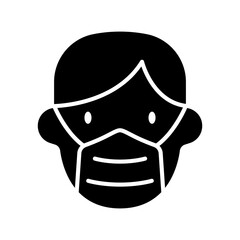 Wearing mask icon